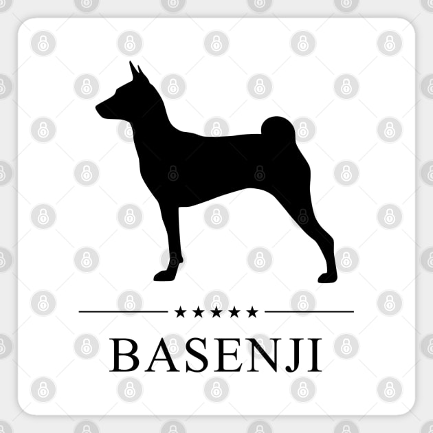 Basenji Black Silhouette Magnet by millersye